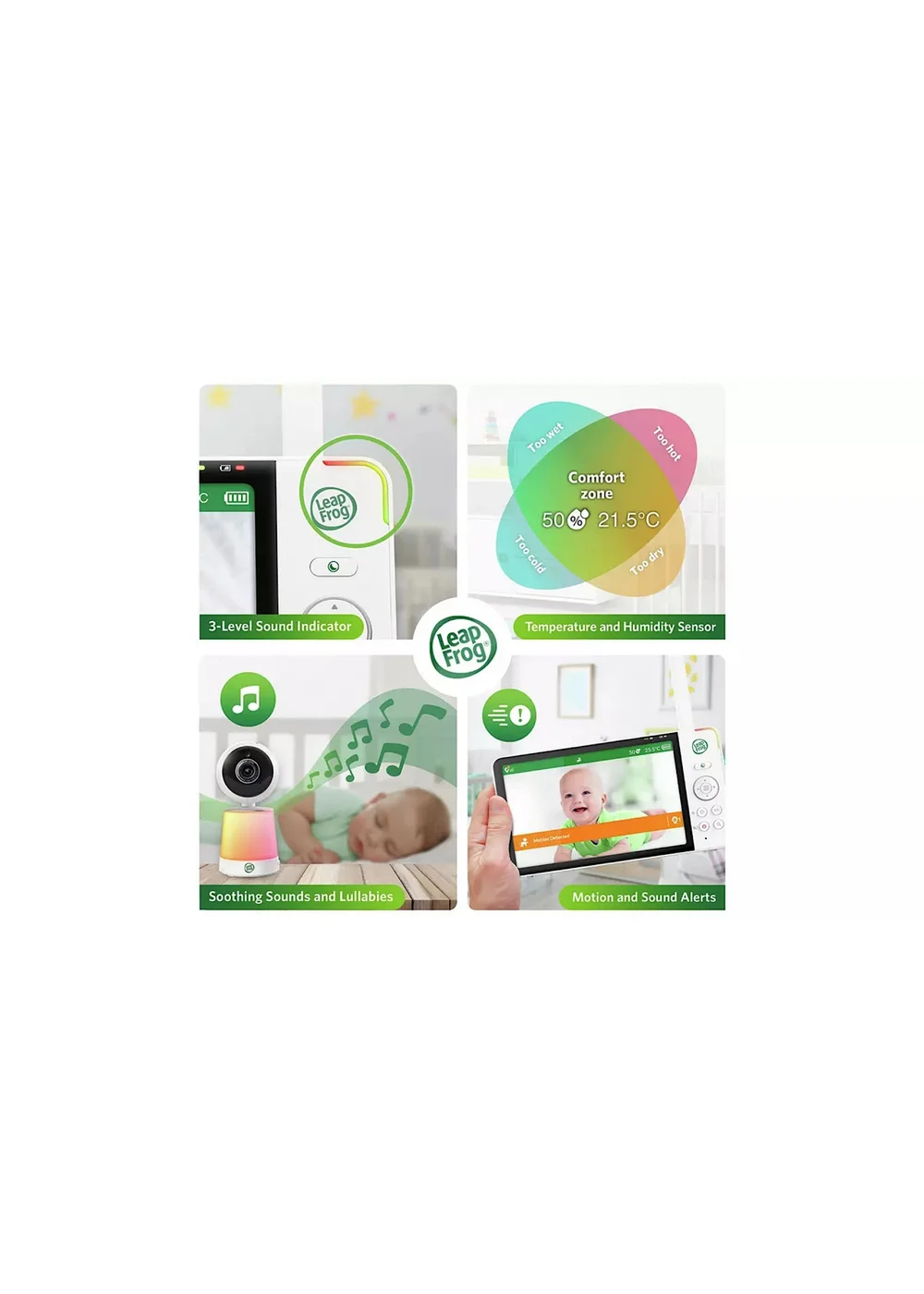 Leap Frog LF4917HD Smart Baby Monitor 7" - One Size Image 3