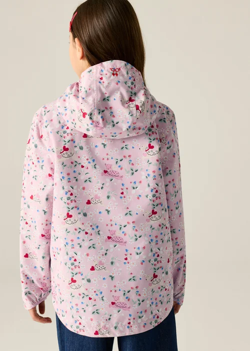 Regatta Lightweight Cath Kidston Waterproof Shell Jacket Pink Puppy Floral (Age 3-13 Years) - 9-10 Yrs Image 2