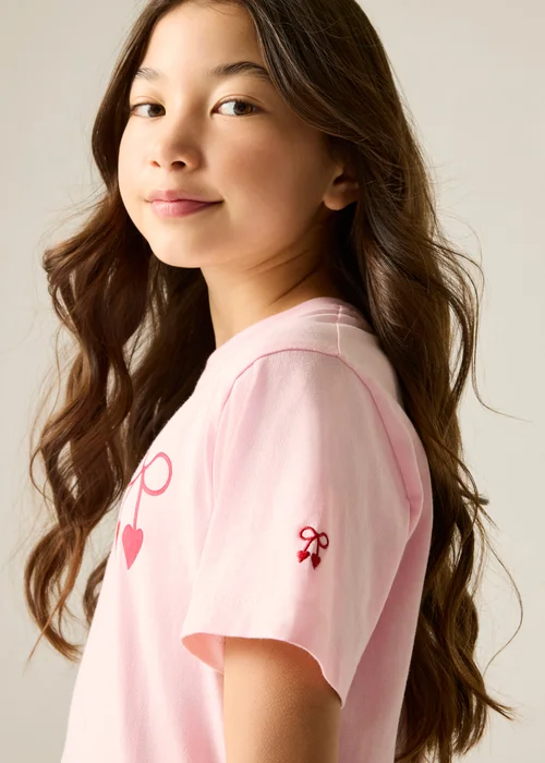 Regatta Crew Neck Cath Kidston T-Shirt Light Rose Pink (Age 3-13 Years) - 7-8 Yrs Image 6