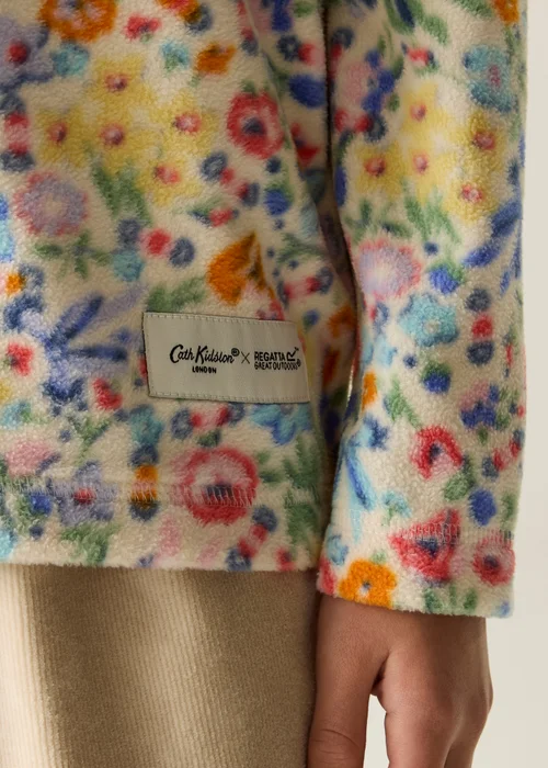Regatta Half Zip Cath Kidston Fleece Cream Harmony Ditsy (Age 3-13 Years) - 11-12 Yrs Image 6
