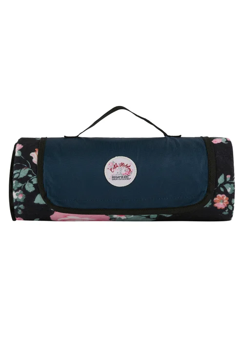 Regatta Cath Kidston Picnic Rug Black Hackney Rose - Single Image 1