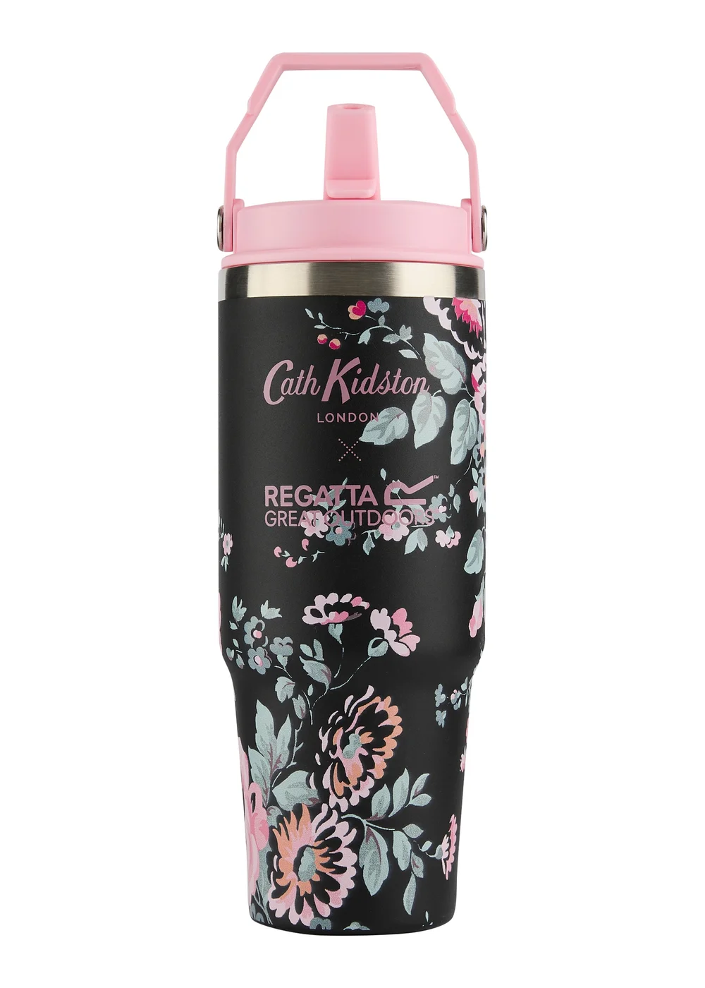 Regatta 0.9L Cath Kidston Thermal Tumbler Floral Black Hackney Rose - Single Image 4