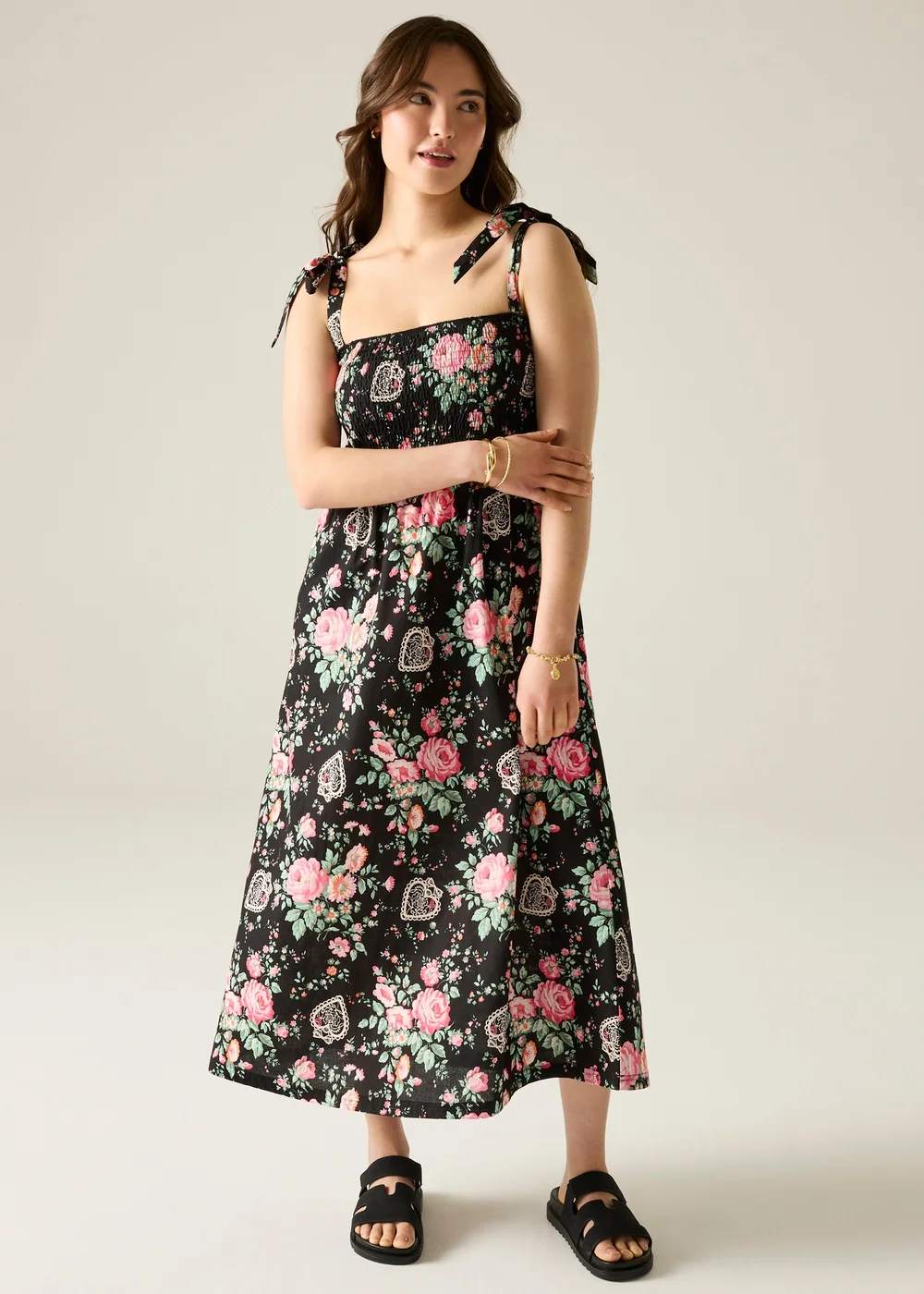 Regatta Relaxed Cath Kidston Sundress Black Floral Hackney Rose - 18 Image 2