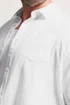 BadRhino White Long Sleeve Linen Blend Shirt - 5-6XL Image 4