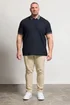 BadRhino Navy Blue Two Tone Waffle Polo Shirt - 3XL Image 2