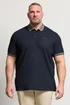 BadRhino Navy Blue Two Tone Waffle Polo Shirt - 3XL Image 1