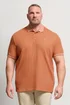 BadRhino Orange Two Tone Waffle Polo Shirt - XL Image 1