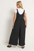 Yours Curve Black Polka Dot Textured Jumpsuit - 30-32 Image 3