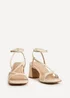 Linzi Oslo Nude Faux Leather Heeled Sandals - 5 Image 3