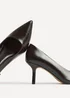 Linzi Aim Wide Fit Brown Faux Leather Court Heels - 4 Image 5