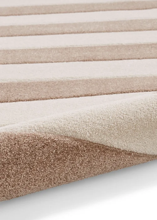 Catherine Lansfield Cove Stripe Natural Rug 120 x 170cm - 80 x 150 Image 5