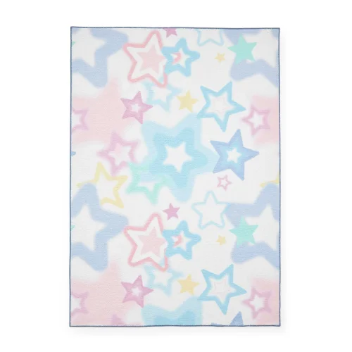 Catherine Lansfield Ombre Stars Pink Washable Rug 120 x 170cm - 80 x 150 Image 2