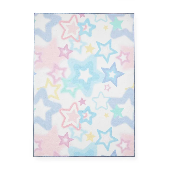 Catherine Lansfield Ombre Stars Pink Washable Rug 120 x 170cm