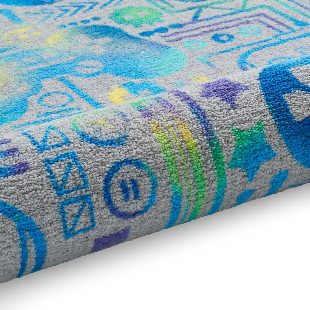 Catherine Lansfield Gamer Grey Washable Rug 120 x 170cm - 80 x 150 Image 5