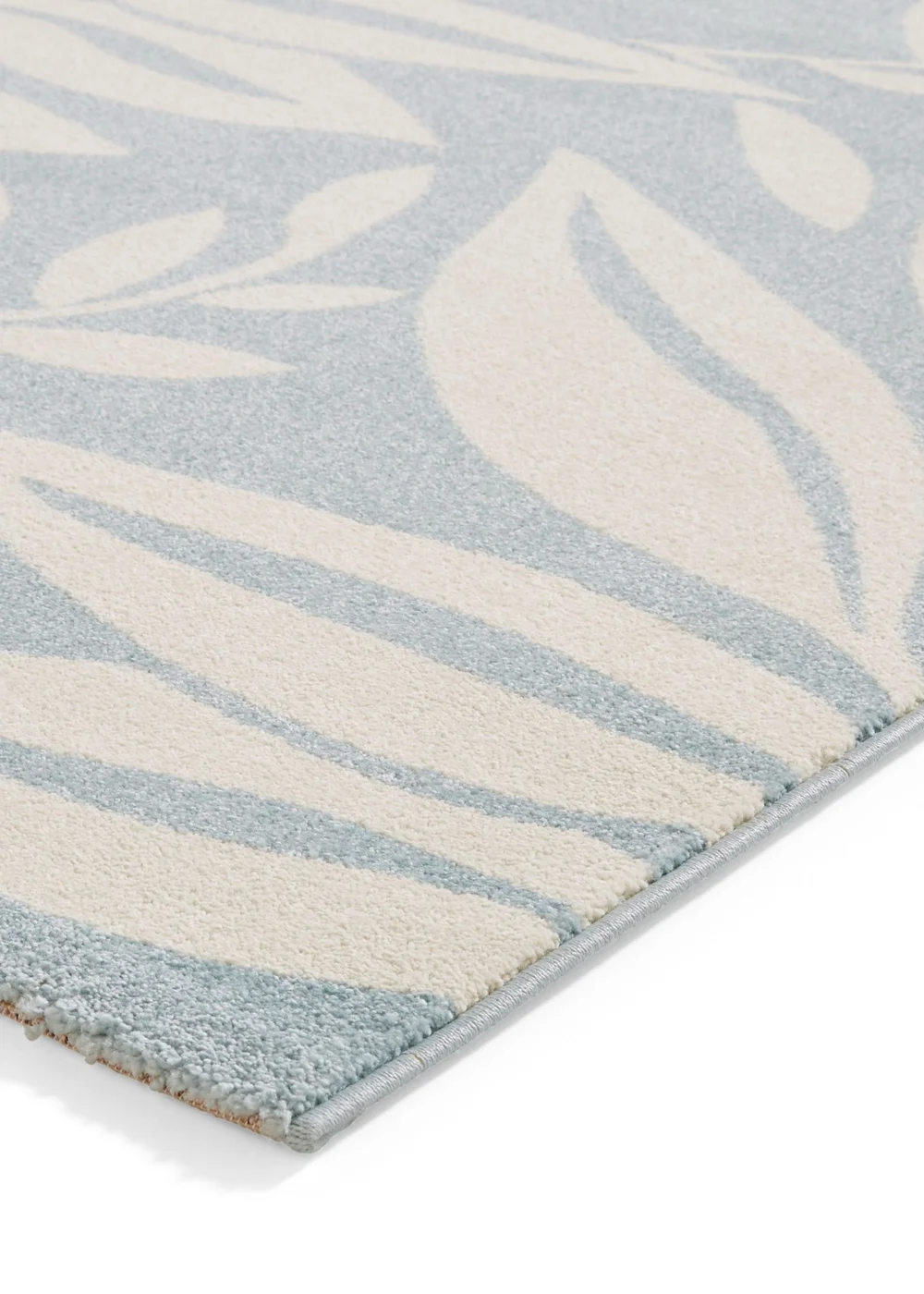 Catherine Lansfield Sorrel Leaves Blue Rug 80 x 150cm - 120 x 170 Image 4