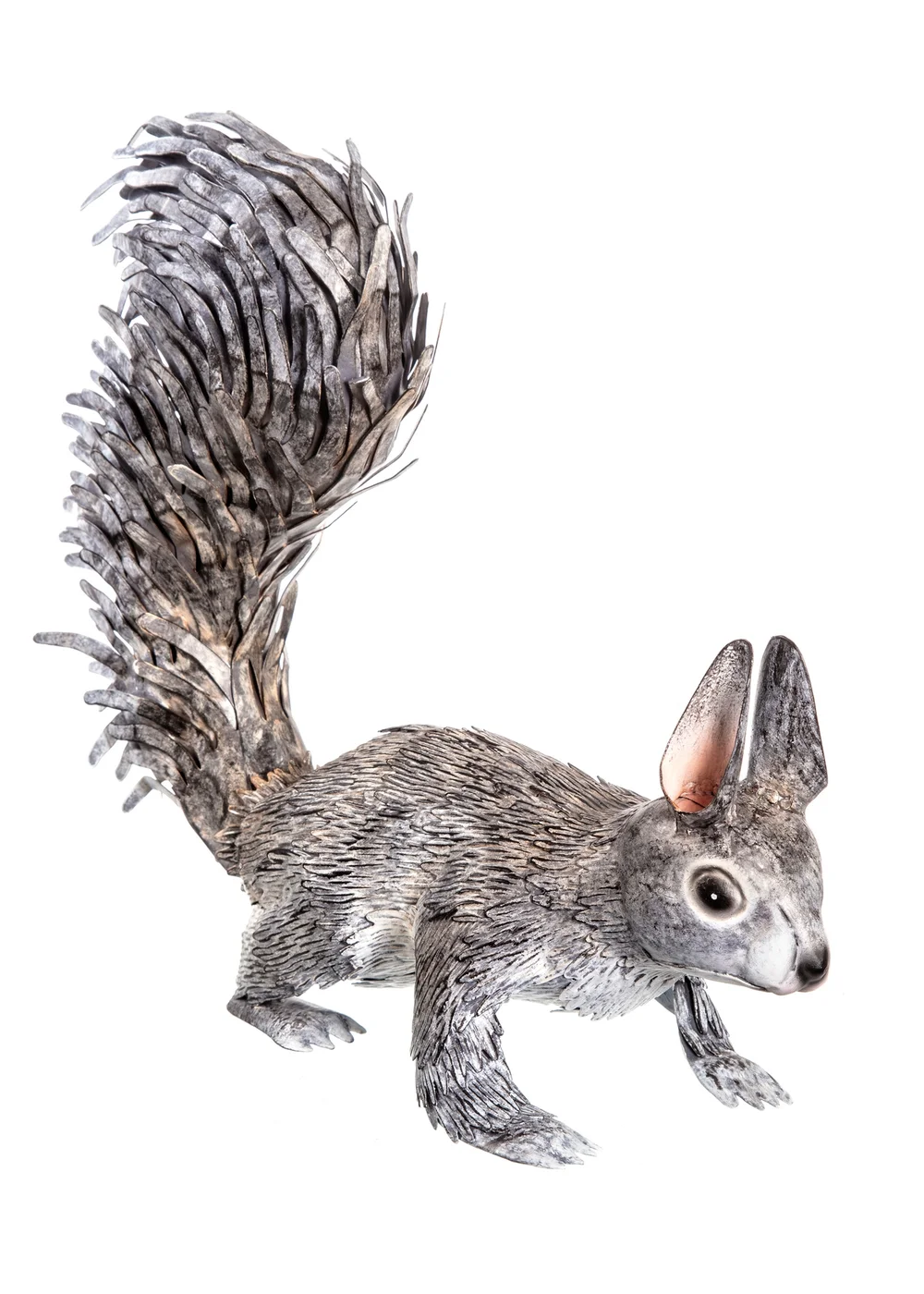 Premier Decorations Squirrel Metal Garden Sculpture 32cm - One Size Image 1