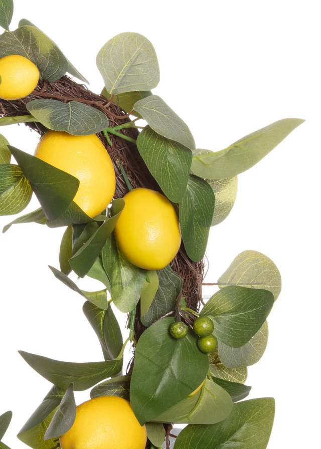 Premier Decorations Artificial Lemon Tree Wreath 45cm
