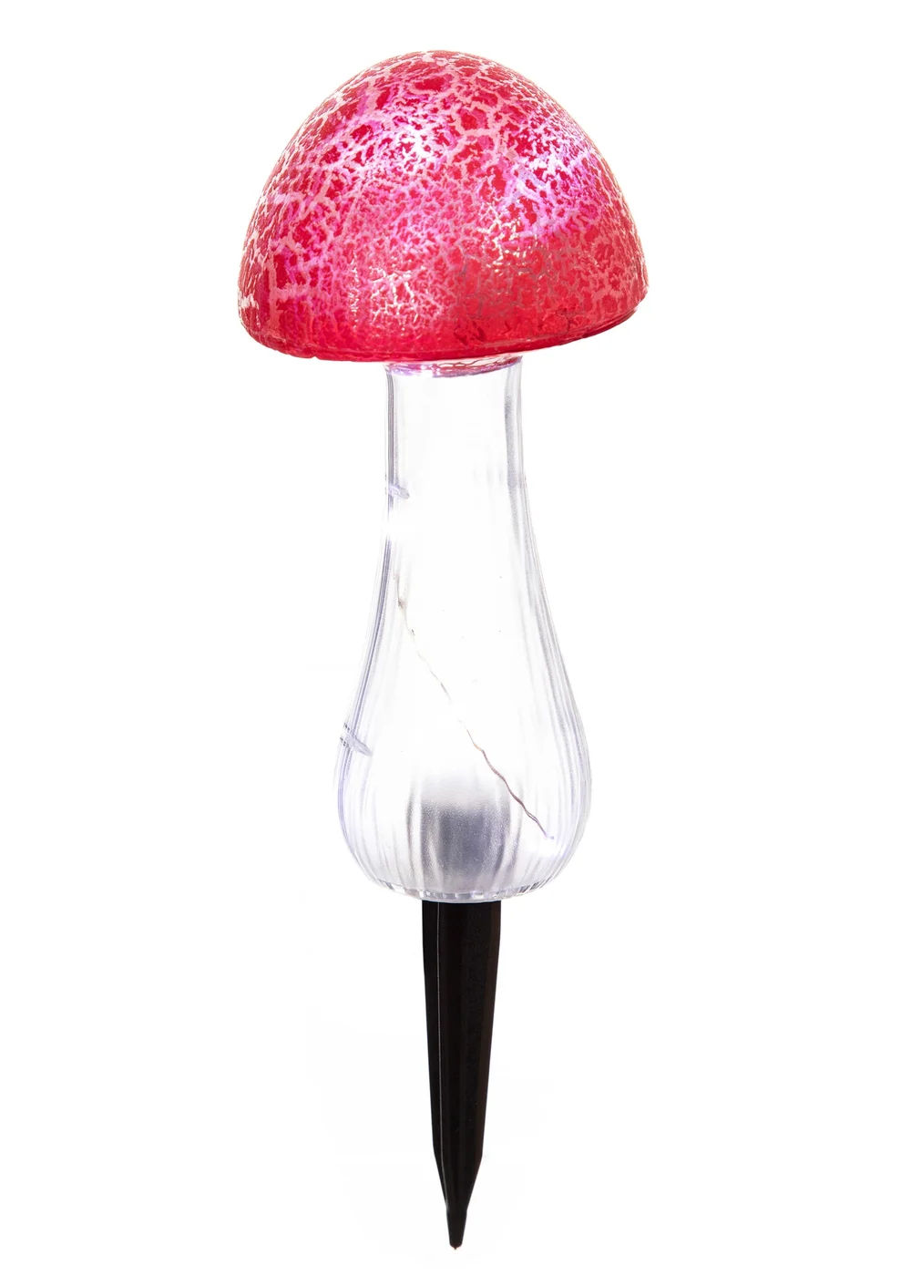 Premier Decorations Solar Toadstool Garden Stake with 10 White LEDs - One Size Image 2