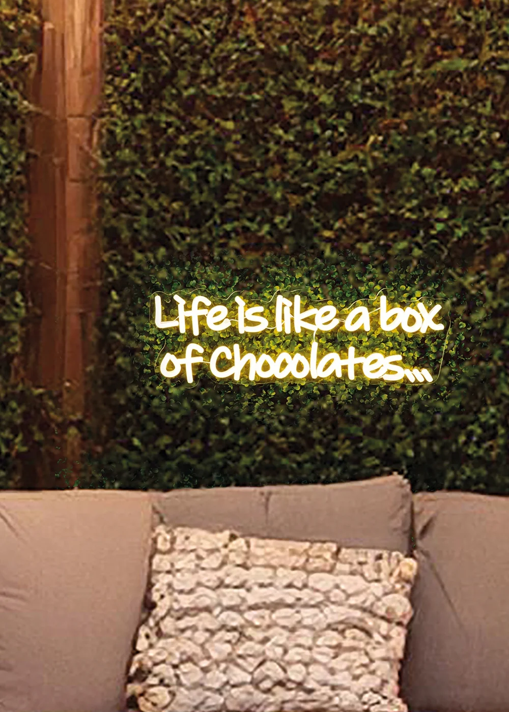 Premier Decorations LED Neon Life is Like a Box of Chocolates Sign - One Size Image 3