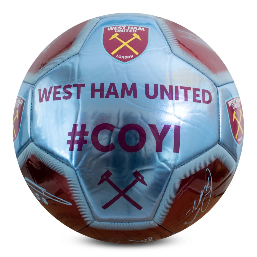 Hy-Pro West Ham United Signature Size 5 Football - One Size Image 1