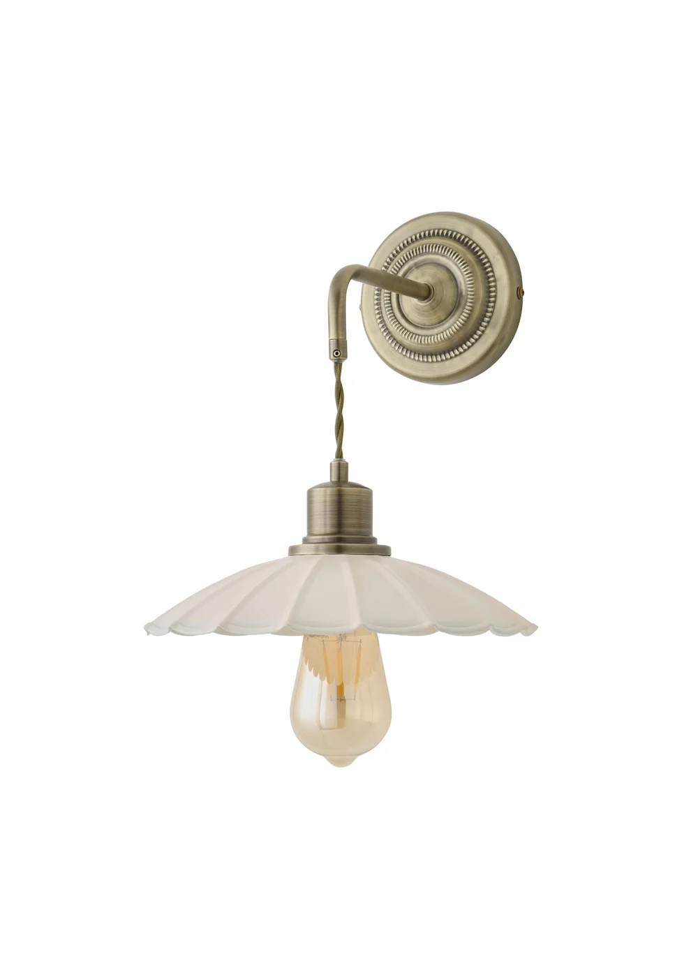 ValueLights Holborn Scallop Adjustable Wall Light - One Size Image 5