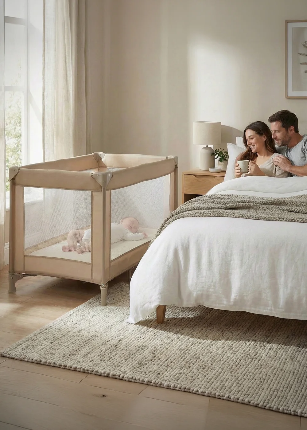Red Kite Sleeptight Travel Cot - Biscotti - One Size Image 6