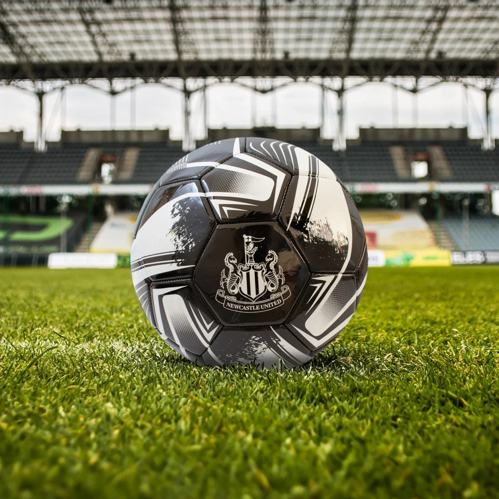 Hy-Pro Newcastle United FC Black & White Turbine Size 5 Football - One Size Image 2