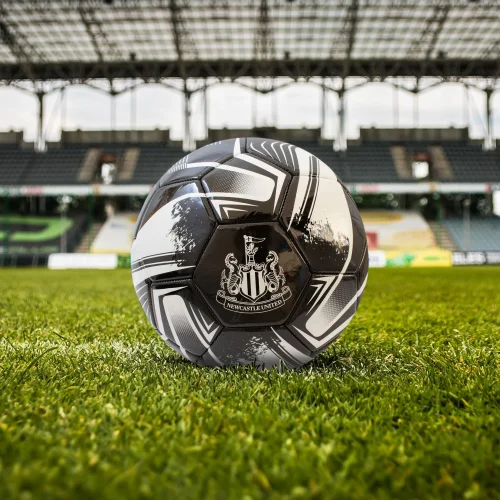 Hy-Pro Newcastle United FC Black & White Turbine Size 5 Football - One Size Image 2