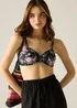 Regatta UPF 50+ Cath Kidston Bikini Top Black Hackney Rose - 20 Image 1