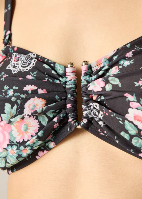 Regatta UPF 50+ Cath Kidston Bikini Top Black Hackney Rose - 20 Image 4