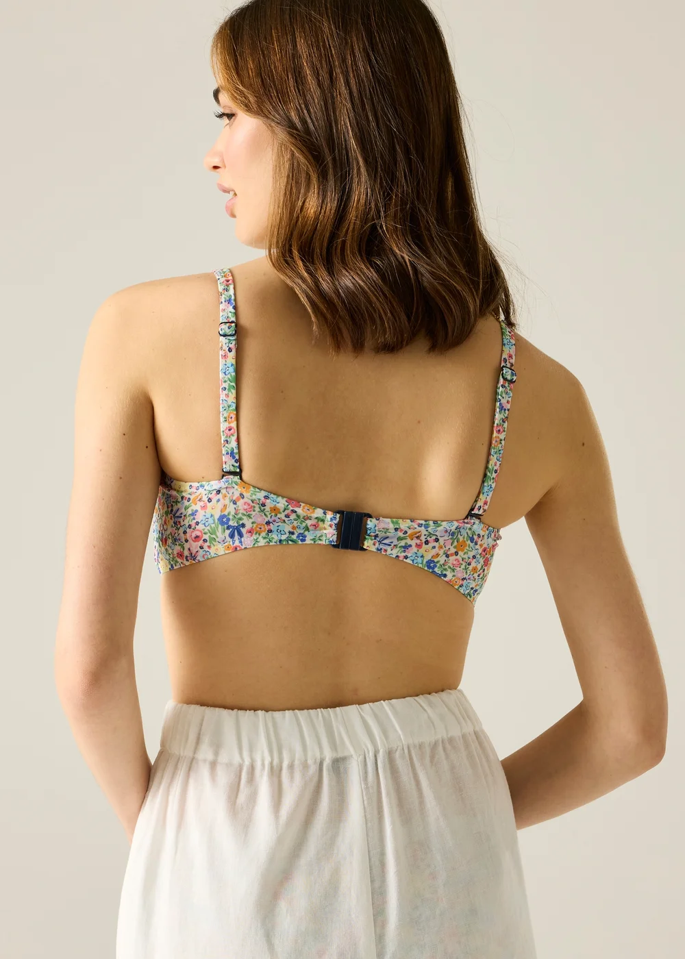 Regatta UPF 50+ Cath Kidston Bikini Top Cream Harmony Ditsy - 20 Image 2