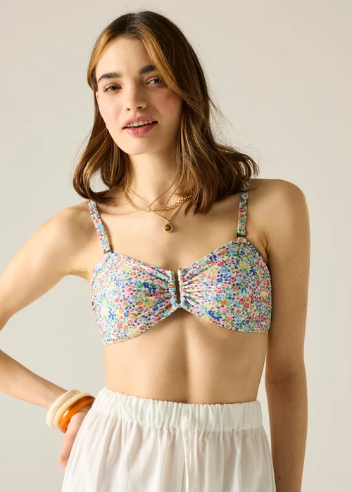 Regatta UPF 50+ Cath Kidston Bikini Top Cream Harmony Ditsy - 20 Image 1