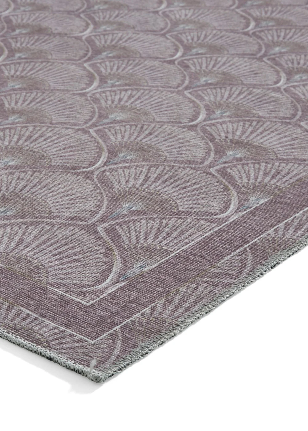 Catherine Lansfield Deco Peacock Lilac Washable Rug 76 x 150cm - 61 x 170 Image 4
