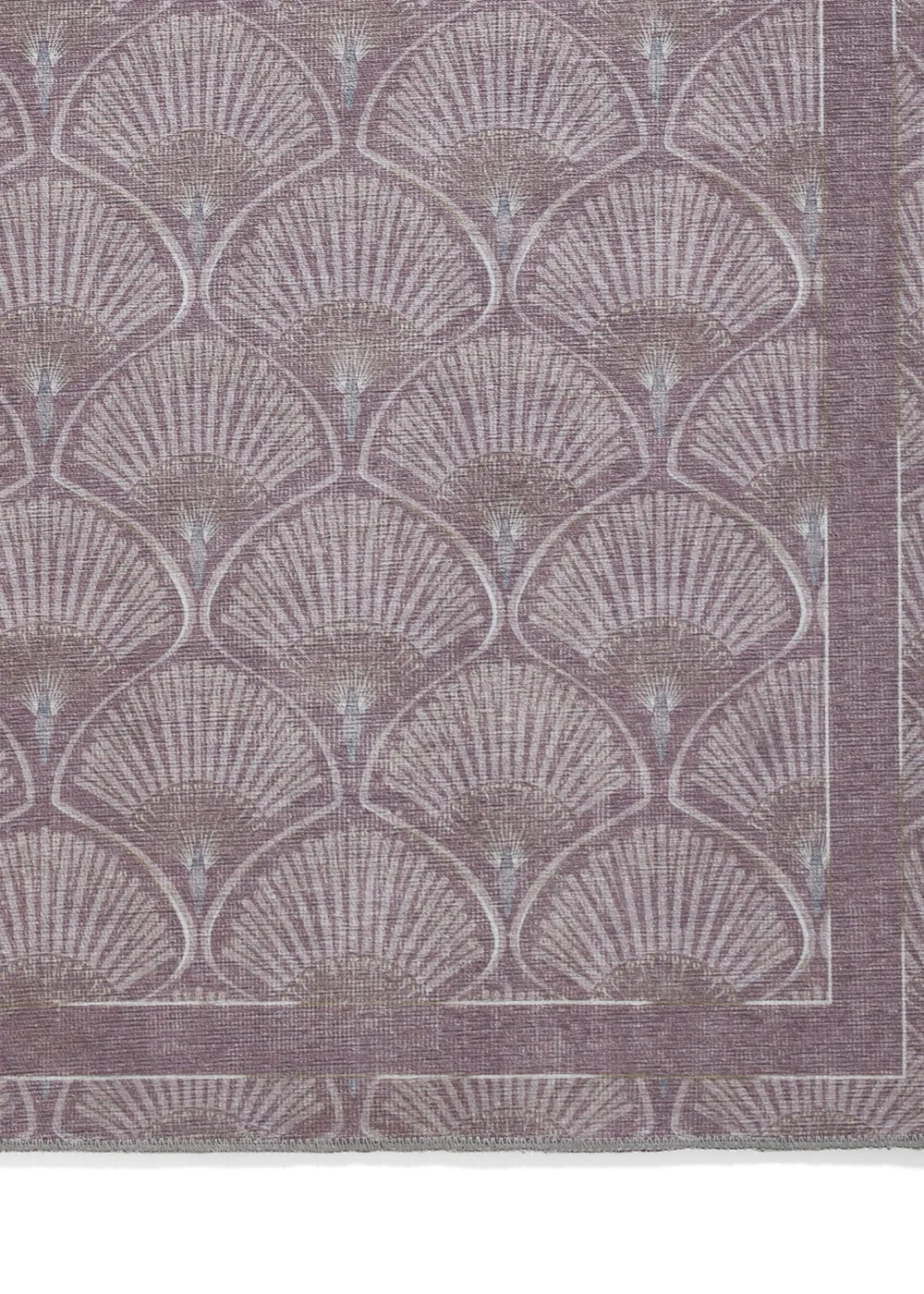 Catherine Lansfield Deco Peacock Lilac Washable Rug 76 x 150cm - 61 x 170 Image 3
