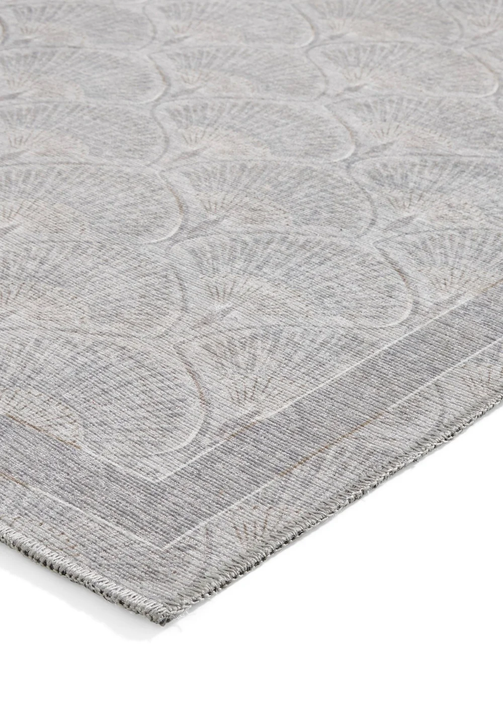 Catherine Lansfield Deco Peacock Silver Washable Rug 76 x 150cm - 61 x 170 Image 4