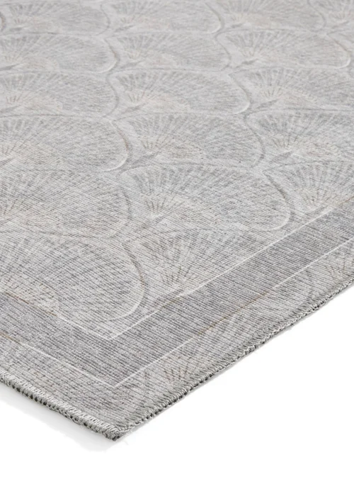 Catherine Lansfield Deco Peacock Silver Washable Rug 76 x 150cm - 61 x 170 Image 4