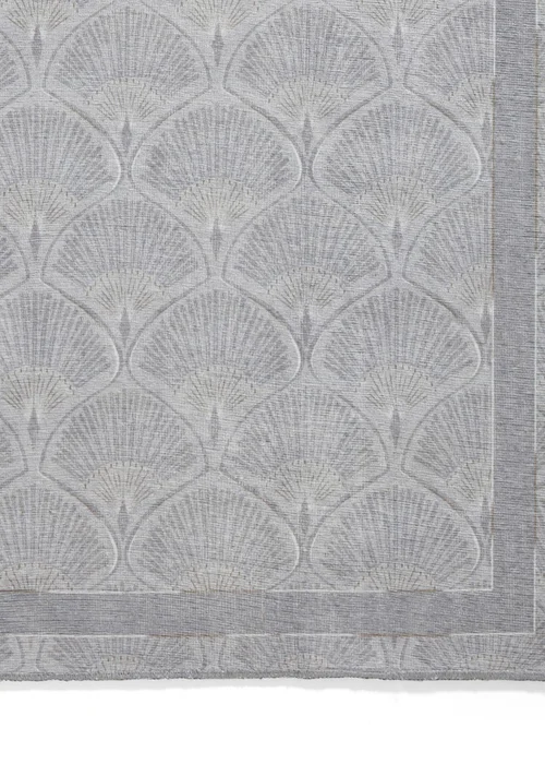 Catherine Lansfield Deco Peacock Silver Washable Rug 76 x 150cm - 61 x 170 Image 3