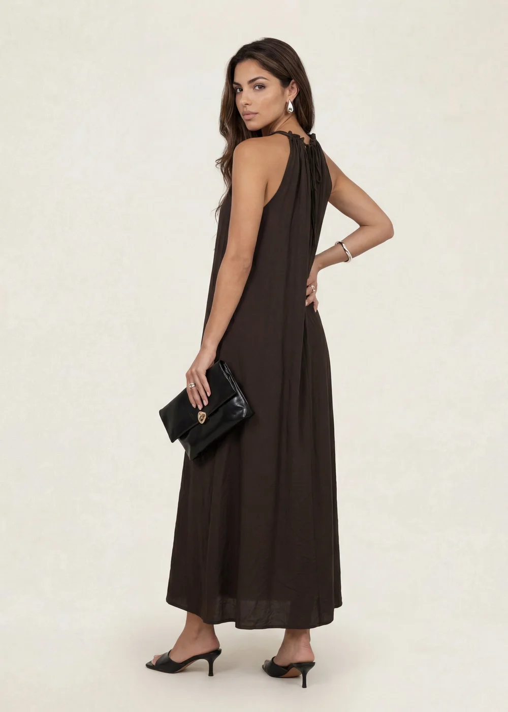 Urban Bliss Khaki Braided Maxi Dress - 12 Image 4
