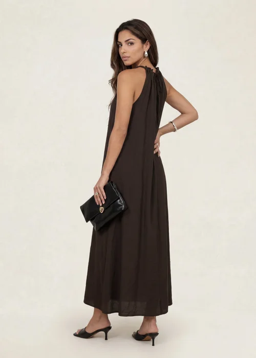 Urban Bliss Khaki Braided Maxi Dress - 12 Image 4