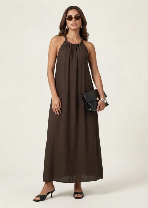 Urban Bliss Khaki Braided Maxi Dress - 12 Image 1