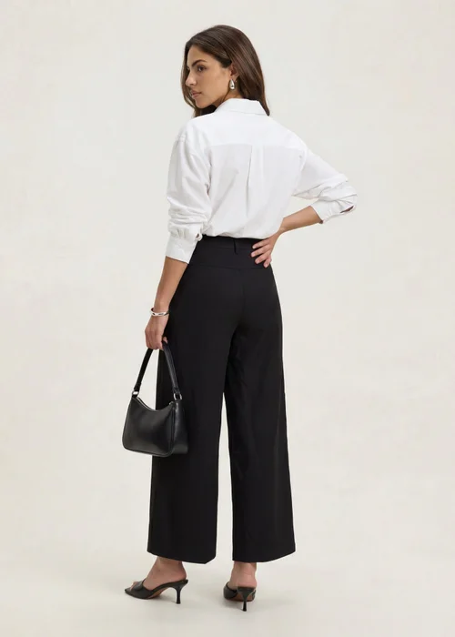 Urban Bliss Belted Barrel Leg Trouser Black - 12 Image 3