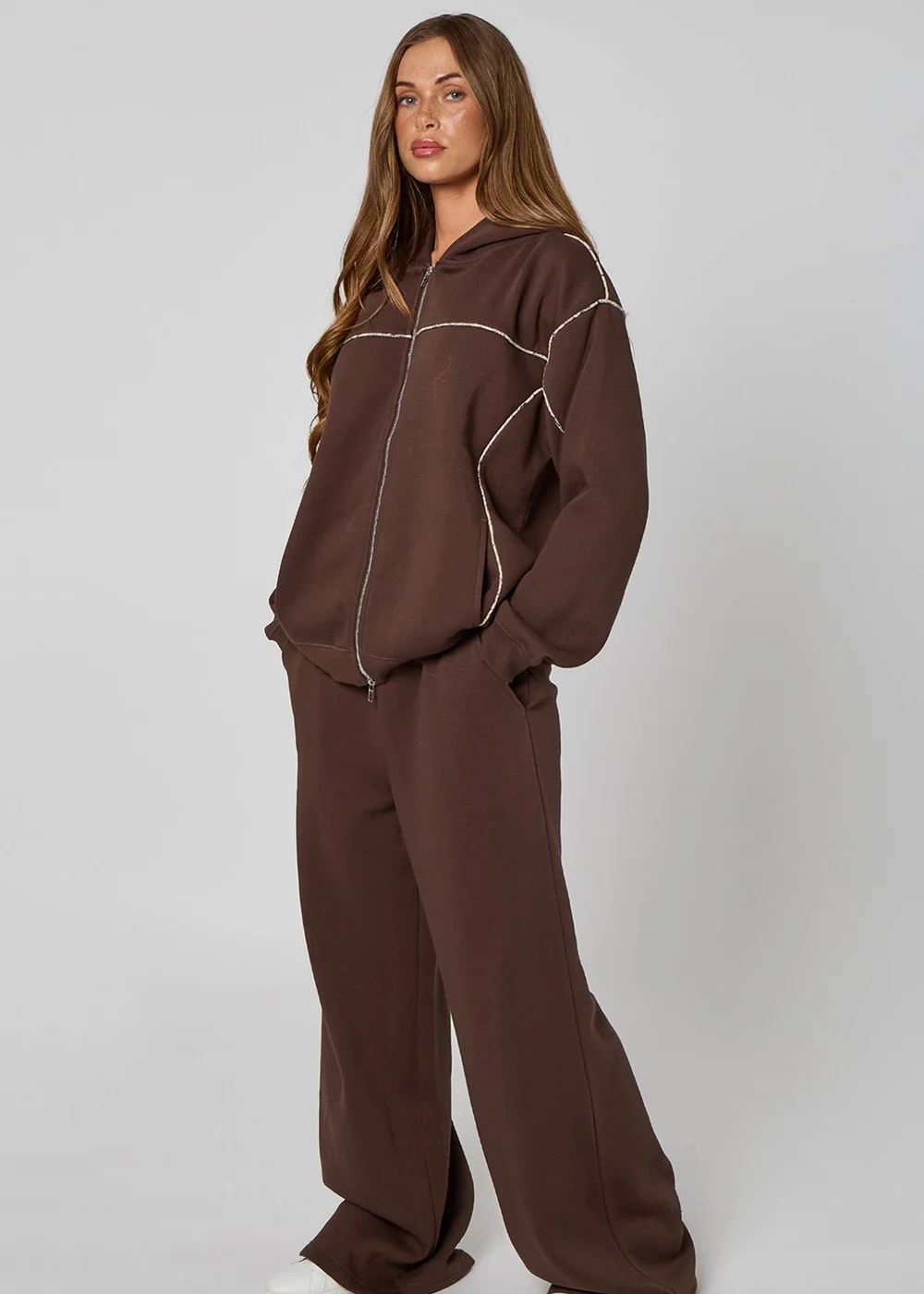 Urban Bliss Chocolate Snake Zip Hoodie - 8 Image 5