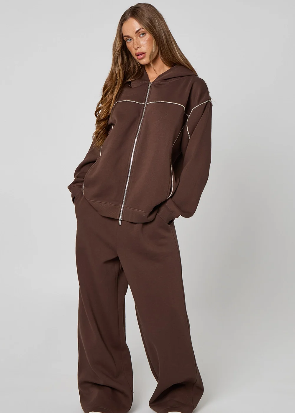 Urban Bliss Chocolate Snake Zip Hoodie - 8 Image 4