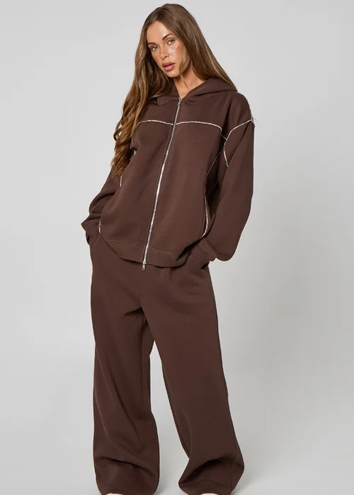 Urban Bliss Chocolate Snake Zip Hoodie - 8 Image 4