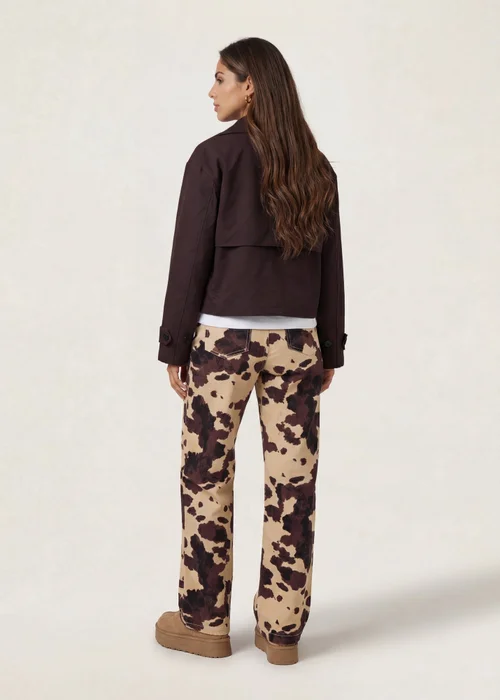 Urban Bliss Chocolate Cropped Trench - 14 Image 3