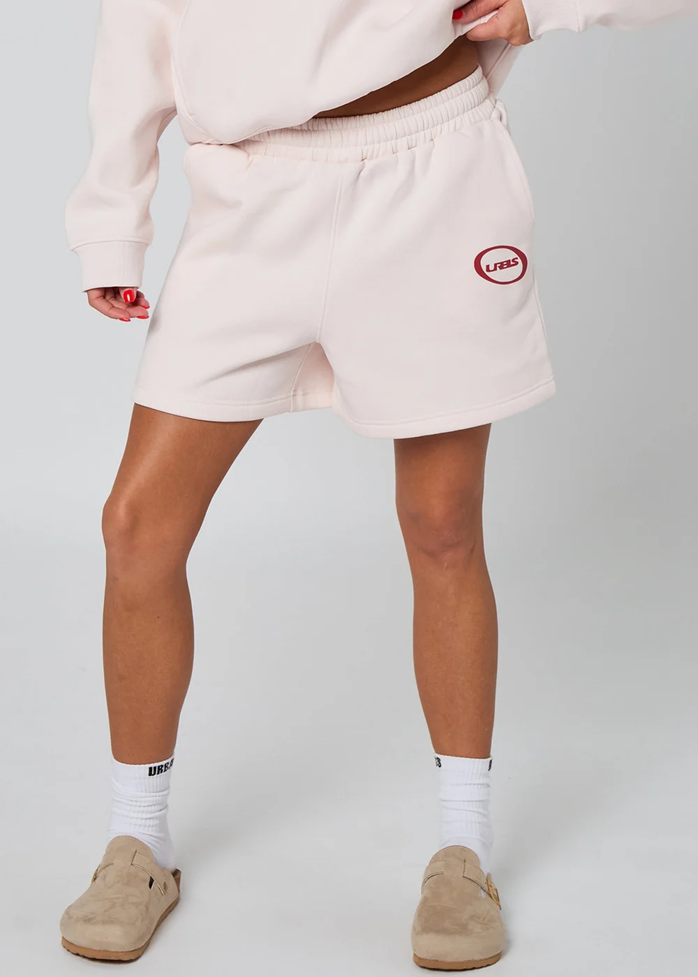 Urban Bliss Pink Circle Print Sweat Short - 8 Image 5