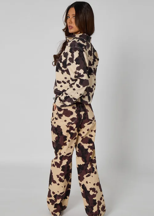Urban Bliss Cream Cow Jacket - 8 Image 4