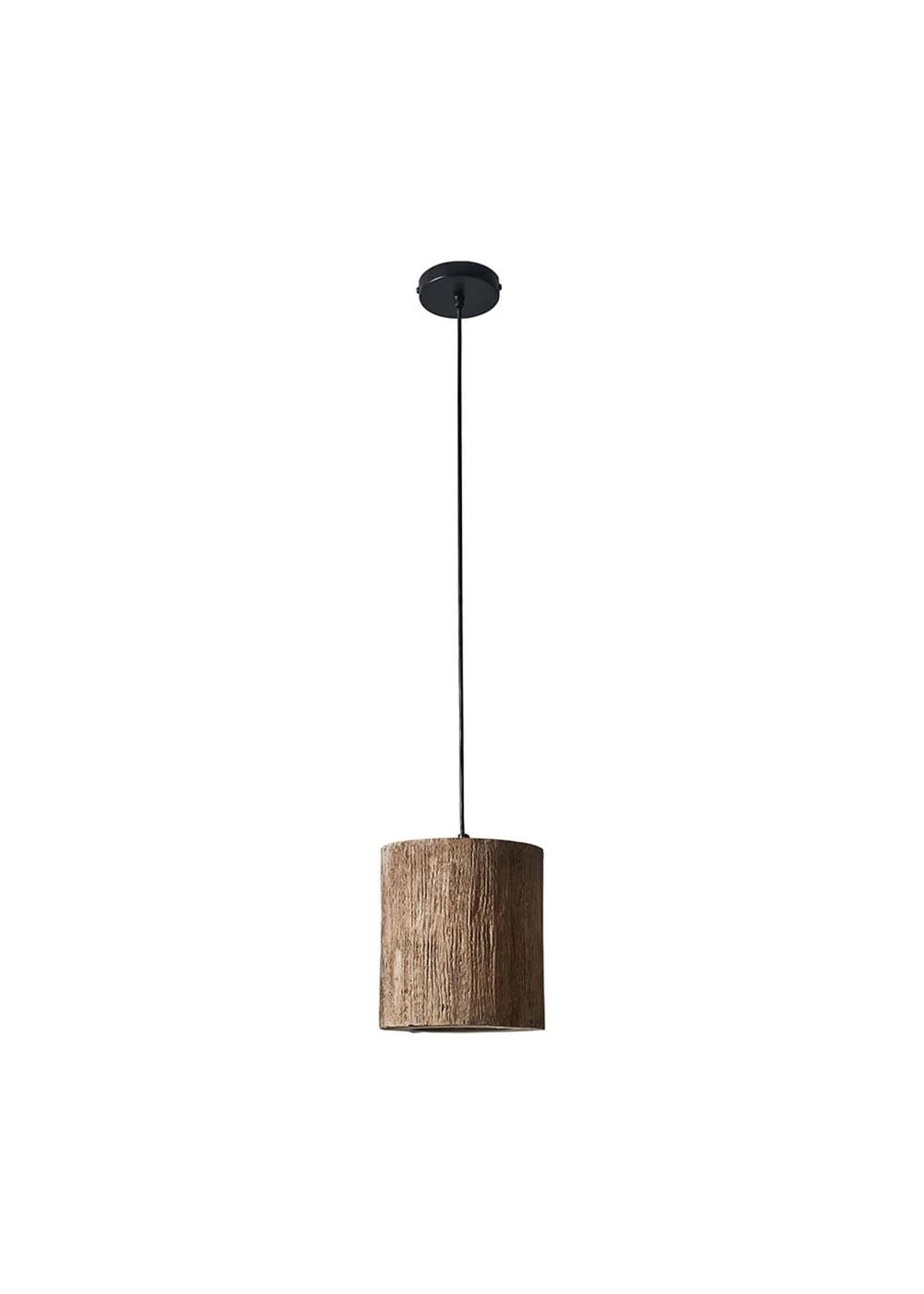 ValueLights Penn Natural Rustic Wood Cylinder Ceiling Light - One Size Image 4
