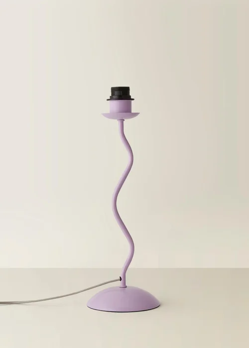 ValueLights Purple Wiggle Table Lamp Base Only - One Size Image 2