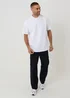 Threadbare Black Baggy Fit Stretch Cotton Cargo Trousers - 34/L32 Image 3